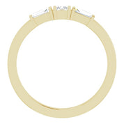 14K Yellow 1/5 CTW Natural Diamond Stackable Ring