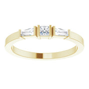 14K Yellow 1/5 CTW Natural Diamond Stackable Ring