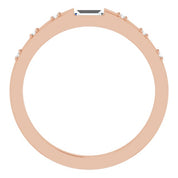 14K Rose 1/8 CTW Natural Diamond Stackable Ring