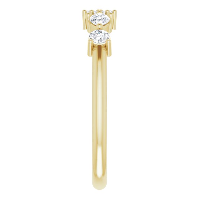 14K Yellow 1/3 CTW Natural Diamond Stackable Ring