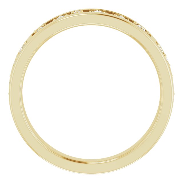 14K Yellow 1/5 CTW Natural Diamond Stackable Ring