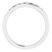 14K White 1/5 CTW Natural Diamond Stackable Ring