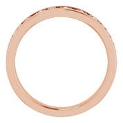 14K Rose 1/5 CTW Natural Diamond Stackable Ring