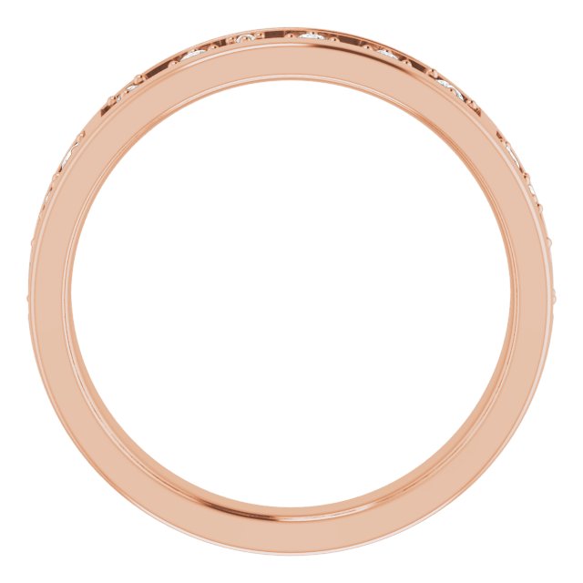 14K Rose 1/5 CTW Natural Diamond Stackable Ring