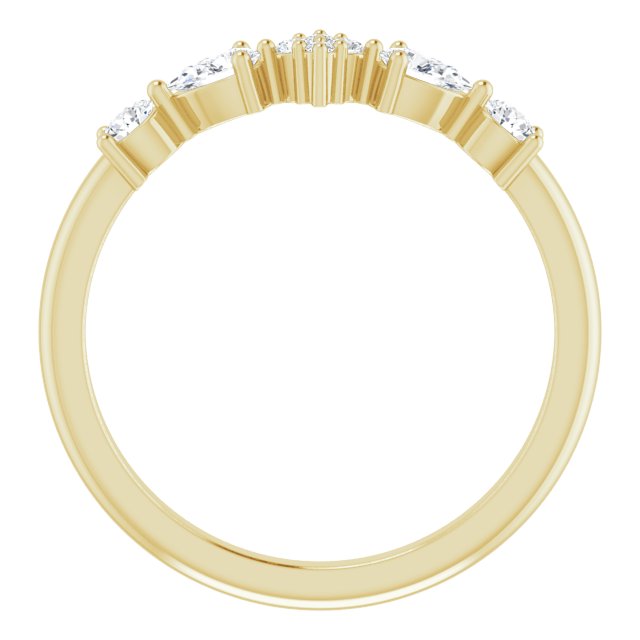 14K Yellow 1/3 CTW Natural Diamond Stackable Ring