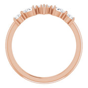 14K Rose 1/3 CTW Natural Diamond Stackable Ring