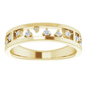 14K Yellow 1/5 CTW Natural Diamond Stackable Ring