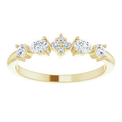 14K Yellow 1/3 CTW Natural Diamond Stackable Ring