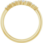 14K Yellow 1/8 CTW Natural Diamond Stackable Ring