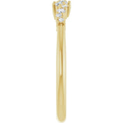14K Yellow 1/8 CTW Natural Diamond Stackable Ring