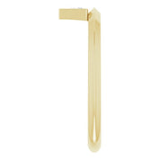 14K Yellow .06 CT Natural Diamond Stackable Ring