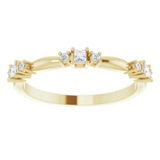 14K Yellow 1/6 CTW Natural Diamond Stackable Ring