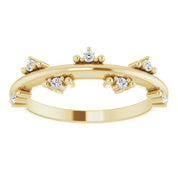 14K Yellow 1/10 CTW Natural Diamond Stackable Ring