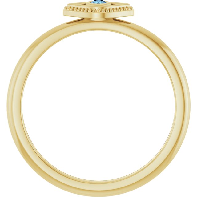 Stackable Evil Eye Ring with Diamond and Gemstones Series 72149