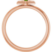 Stackable Evil Eye Ring with Diamond and Gemstones Series 72149
