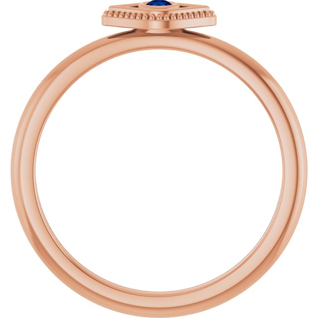 Stackable Evil Eye Ring with Diamond and Gemstones Series 72149