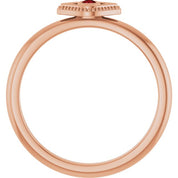 Stackable Evil Eye Ring with Diamond and Gemstones Series 72149