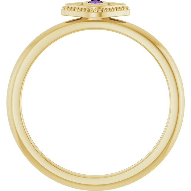 Stackable Evil Eye Ring with Diamond and Gemstones Series 72149