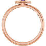 Stackable Evil Eye Ring with Diamond and Gemstones Series 72149