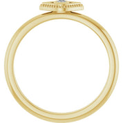 Stackable Evil Eye Ring with Diamond and Gemstones Series 72149