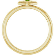 Stackable Evil Eye Ring with Diamond and Gemstones Series 72149