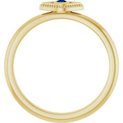 Stackable Evil Eye Ring with Diamond and Gemstones Series 72149