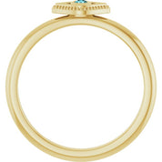Stackable Evil Eye Ring with Diamond and Gemstones Series 72149