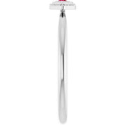 Sterling Silver Lab-Grown Ruby Stackable Evil Eye Ring