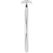 Platinum Natural Peridot Stackable Evil Eye Ring