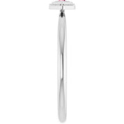 Platinum Natural Pink Tourmaline Stackable Evil Eye Ring