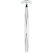 Sterling Silver Lab-Grown Emerald Stackable Evil Eye Ring