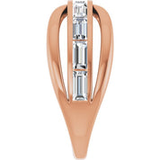 1 1/6 CTW Natural Diamond Criss-Cross Ring