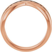 1 1/6 CTW Natural Diamond Criss-Cross Ring