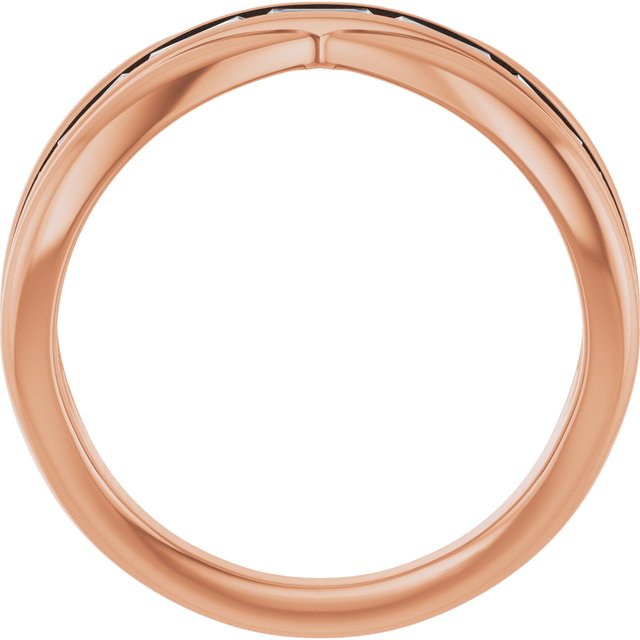 1 1/6 CTW Natural Diamond Criss-Cross Ring
