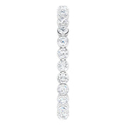 14K White 3/4 CTW Lab-Grown Diamond  Eternity Band
