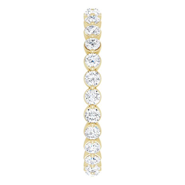 14K Yellow 3/4 CTW Lab-Grown Diamond  Eternity Band
