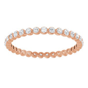 14K Rose 1/2 CTW Lab-Grown Diamond  Eternity Band