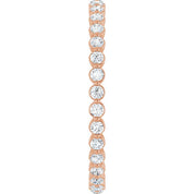 14K Rose 1/2 CTW Lab-Grown Diamond  Eternity Band