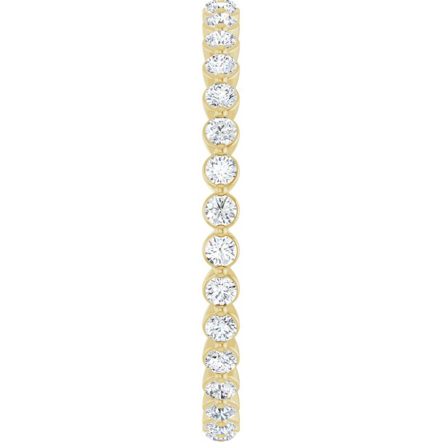 14K Yellow 1/2 CTW Lab-Grown Diamond  Eternity Band