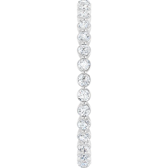14K White 1/2 CTW Lab-Grown Diamond  Eternity Band