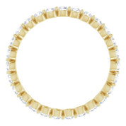 14K Yellow 3/4 CTW Lab-Grown Diamond  Eternity Band