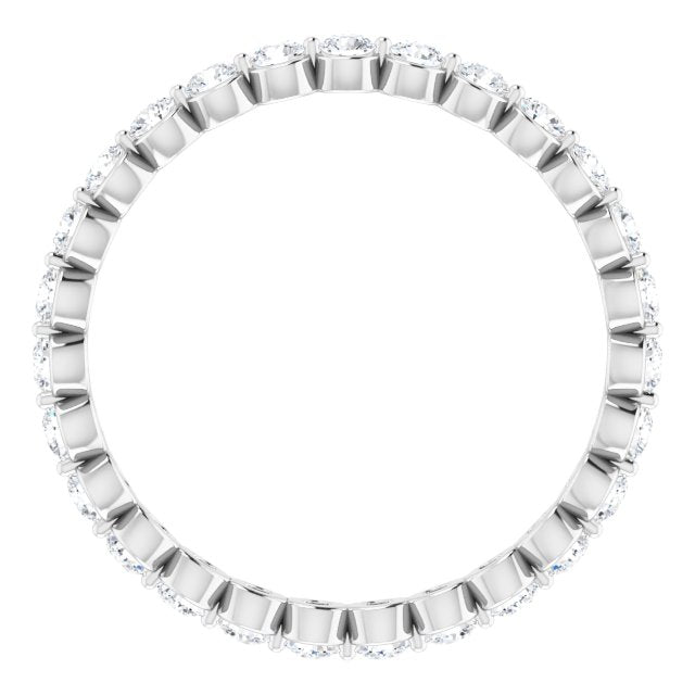 14K White 3/4 CTW Lab-Grown Diamond  Eternity Band