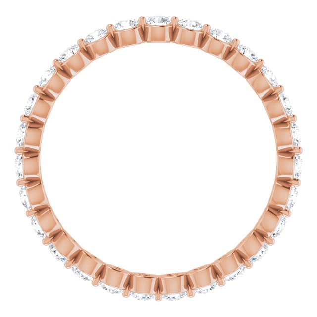 14K Rose 3/4 CTW Lab-Grown Diamond  Eternity Band