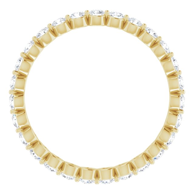 14K Yellow 3/4 CTW Lab-Grown Diamond  Eternity Band