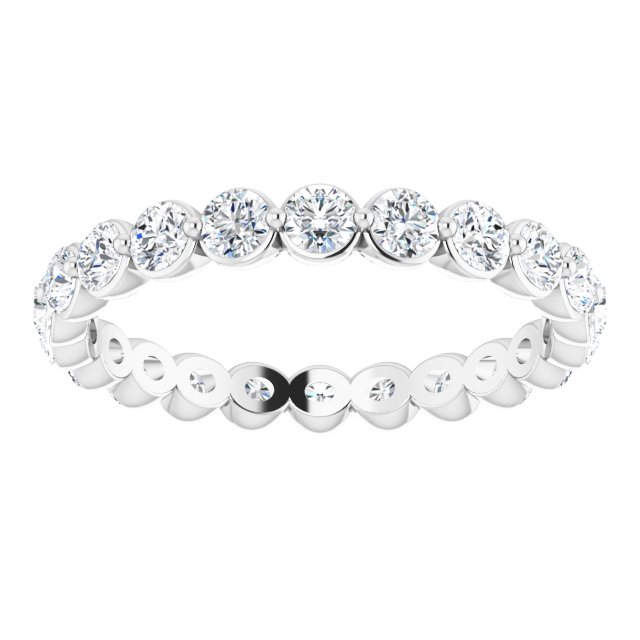 14K White 1 1/3 CTW Lab-Grown Diamond  Eternity Band