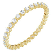 14K Yellow 1/2 CTW Lab-Grown Diamond  Eternity Band