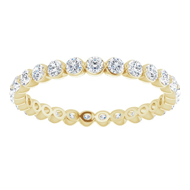 14K Yellow 3/4 CTW Lab-Grown Diamond  Eternity Band