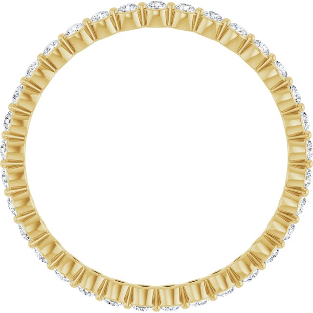 14K Yellow 1/2 CTW Lab-Grown Diamond  Eternity Band