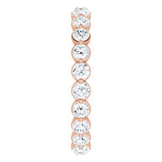 14K Rose 1 1/3 CTW Lab-Grown Diamond  Eternity Band