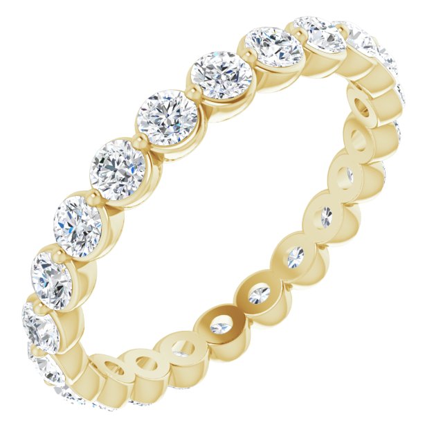 14K Yellow 1 1/5 CTW Lab-Grown Diamond  Eternity Band
